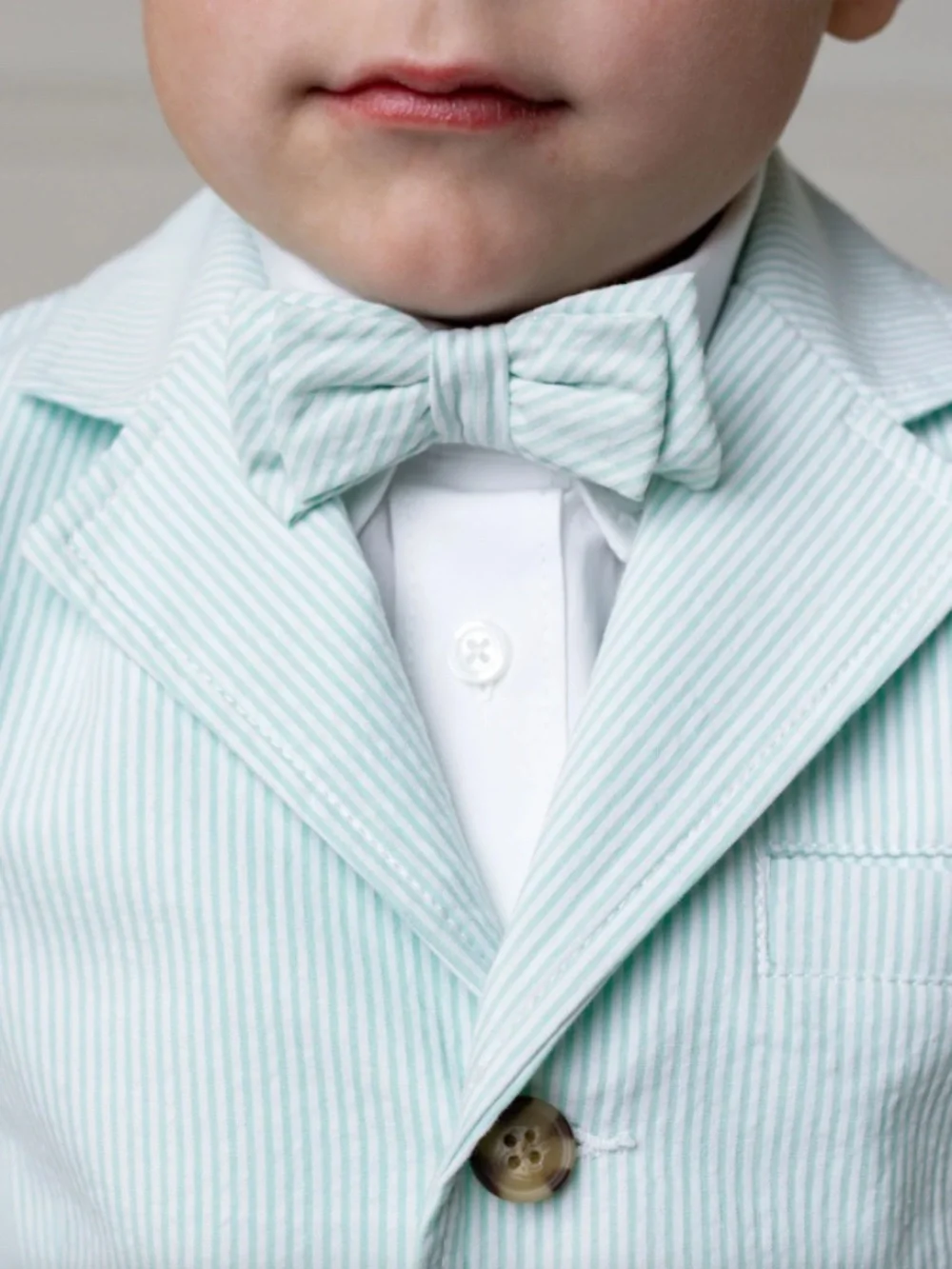 Hope & Henry Green Seersucker Bow Tie (Small) NWOT